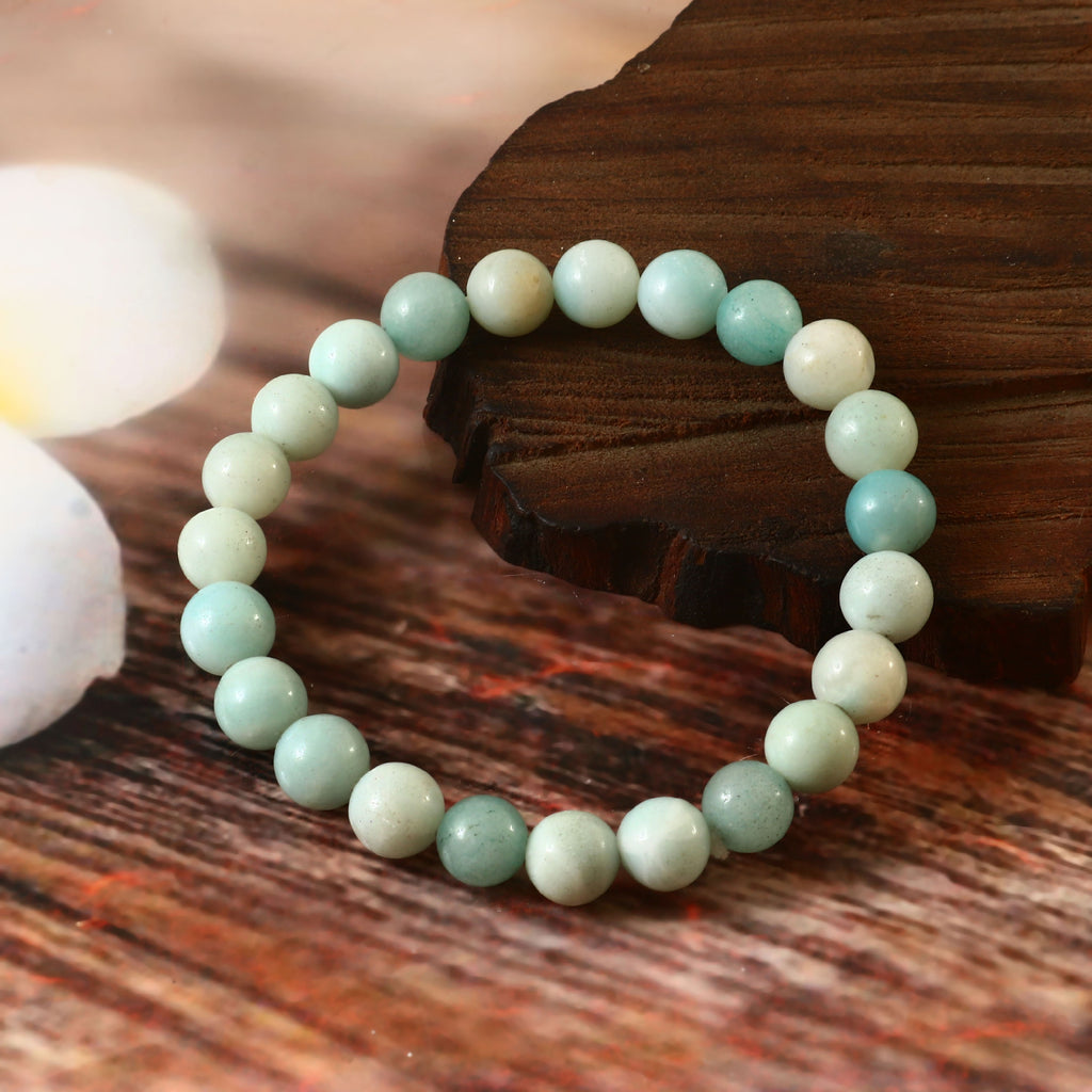 Natural Amazonite Gemstone Beads Bracelet