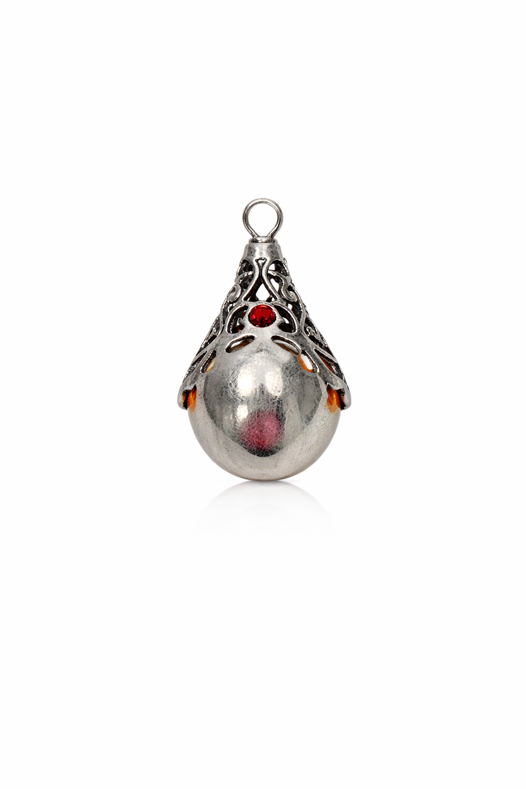 Orange Stone Pendant Necklace