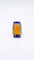 Vintage Jasper Statement Ring | Handmade Tibetan Silver Ring