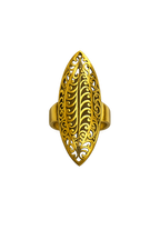 Vintage Gold Filigree Statement Ring