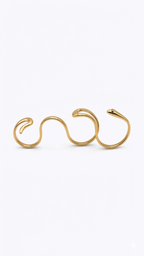 Modern Serpent Wrap Statement Ring