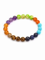7 Chakra Multi Gemstone Beaded Bracelet