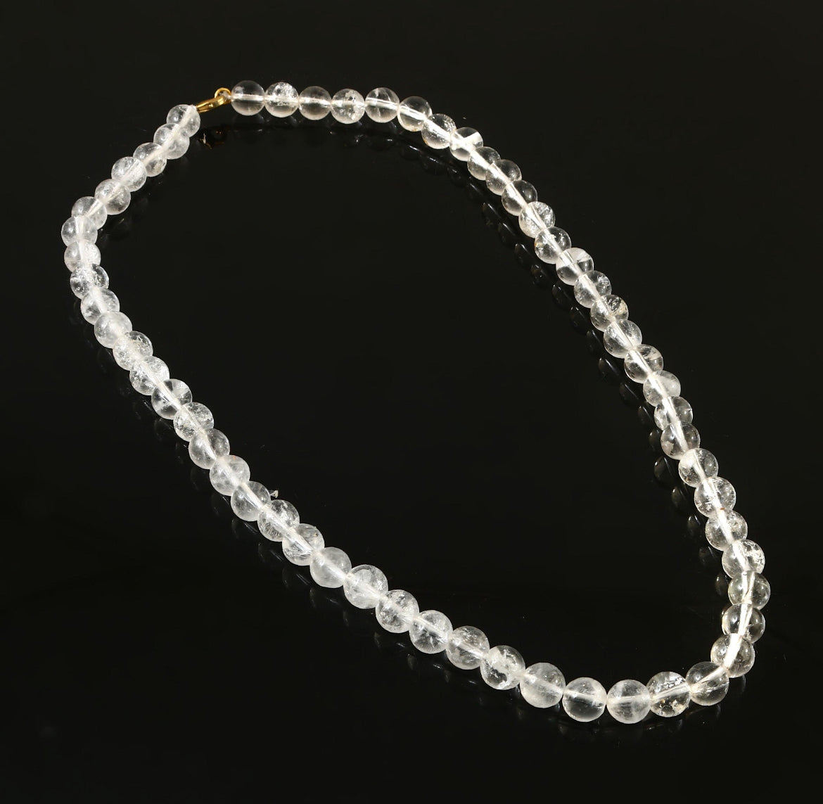 Natural Clear Quartz Beaded Necklace