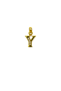 Gold Letter Y Initial Pendant Necklace