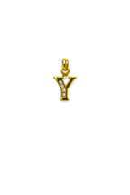 Gold Letter Y Initial Pendant Necklace
