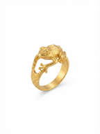 Frog Wrap Ring, Nature Inspired Animal Ring