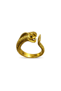 Vintage Gold Snake Wrap Ring for Women