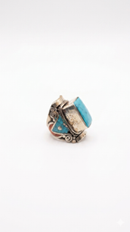 Vintage Tibetan Turquoise Statement Ring