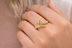 Golden Serpent Statement Ring