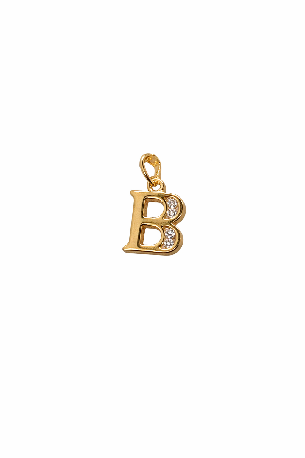 Elegant Gold Initial “B” Pendant Necklace