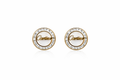 Elegant Round Crystal Stud Earrings