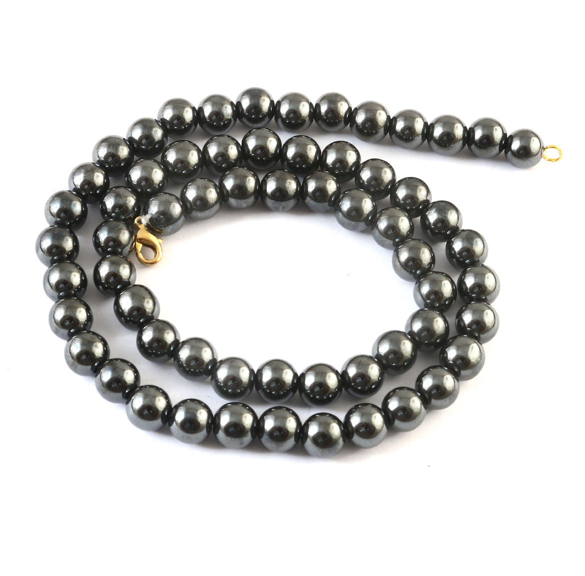 Natural Hematite Beaded Necklace