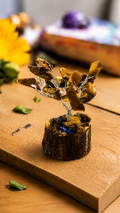 Tiger Eye Crystal Tree Handmade Gemstone Bonsai Decor