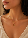 Elegant Gold Initial “G” Pendant Necklace