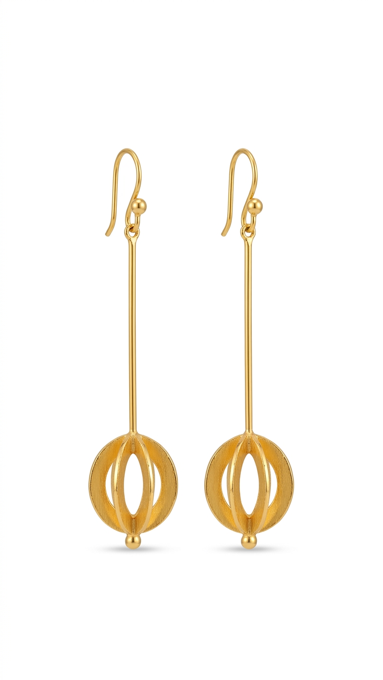 Minimalist Gold Drop Earrings
