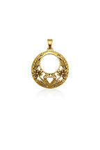 Crown Heart Hands Design Pendant
