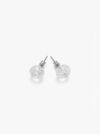 Natural Clear Quartz Stud Earrings