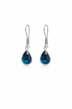 Ocean Blue Teardrop Elegance Earrings