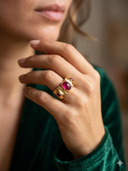 Royal Ruby Stack Ring Set
