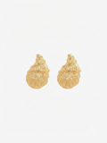 Gold Seashell Stud Earrings