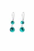 Ocean Teal Dual Drop Earrings
