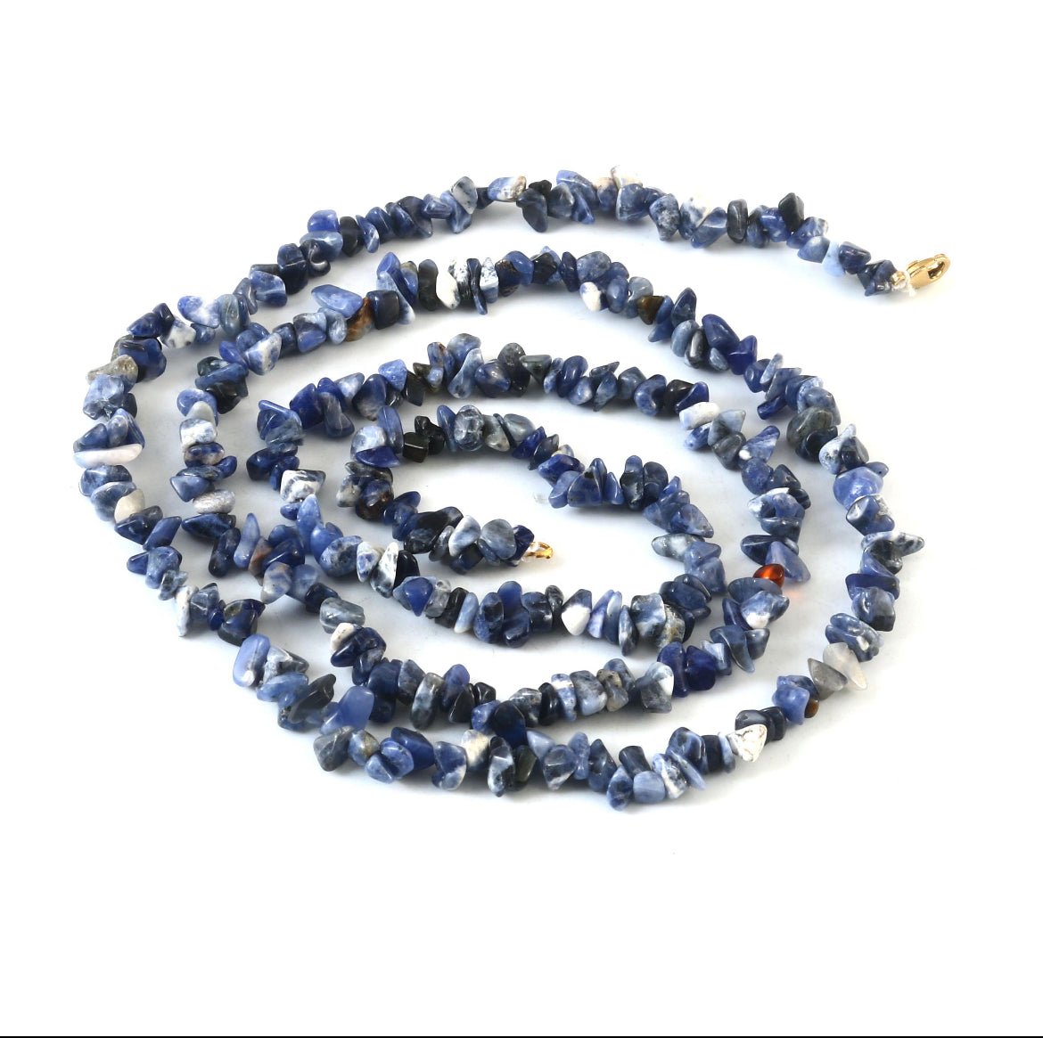 Natural Sodalite Chip Bead Necklace