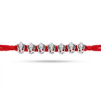 7 Ganesha Silver Plated Rakhi for Brother