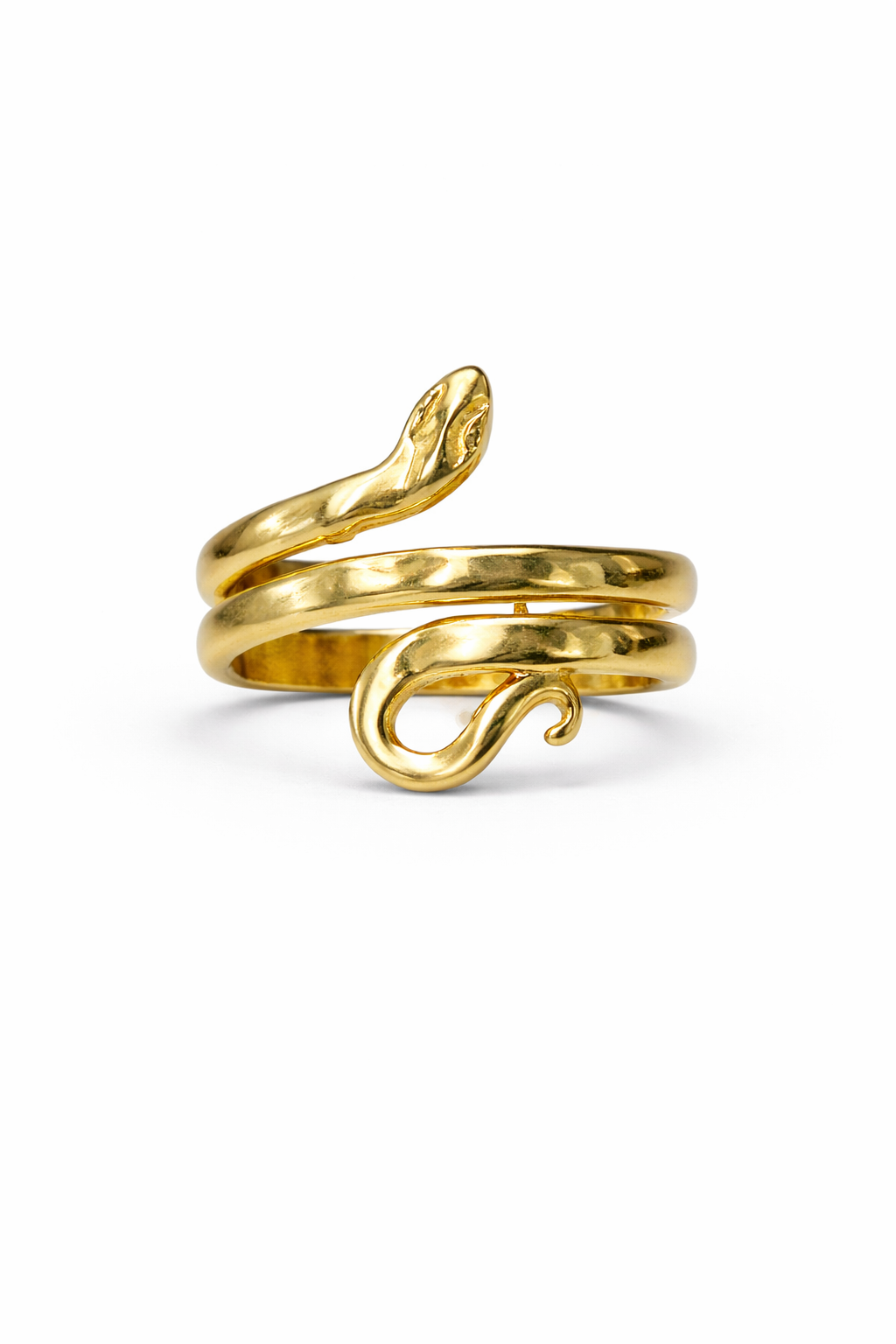 Golden Serpent Wrap Ring