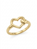Minimalist Gold Heart Ring