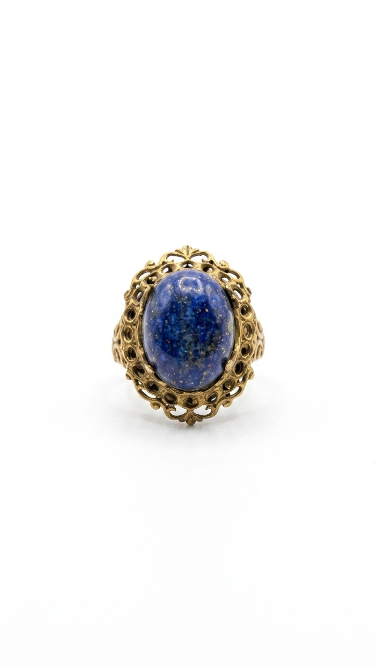 Vintage Lapis Lazuli Statement Ring