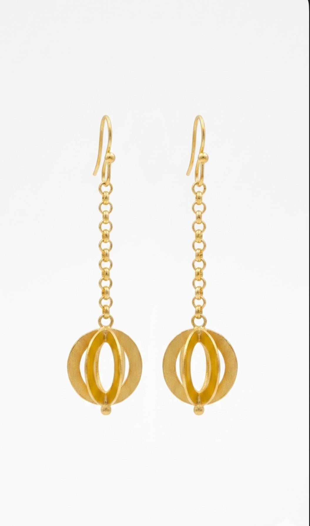 Gold Chain Drop Earrings