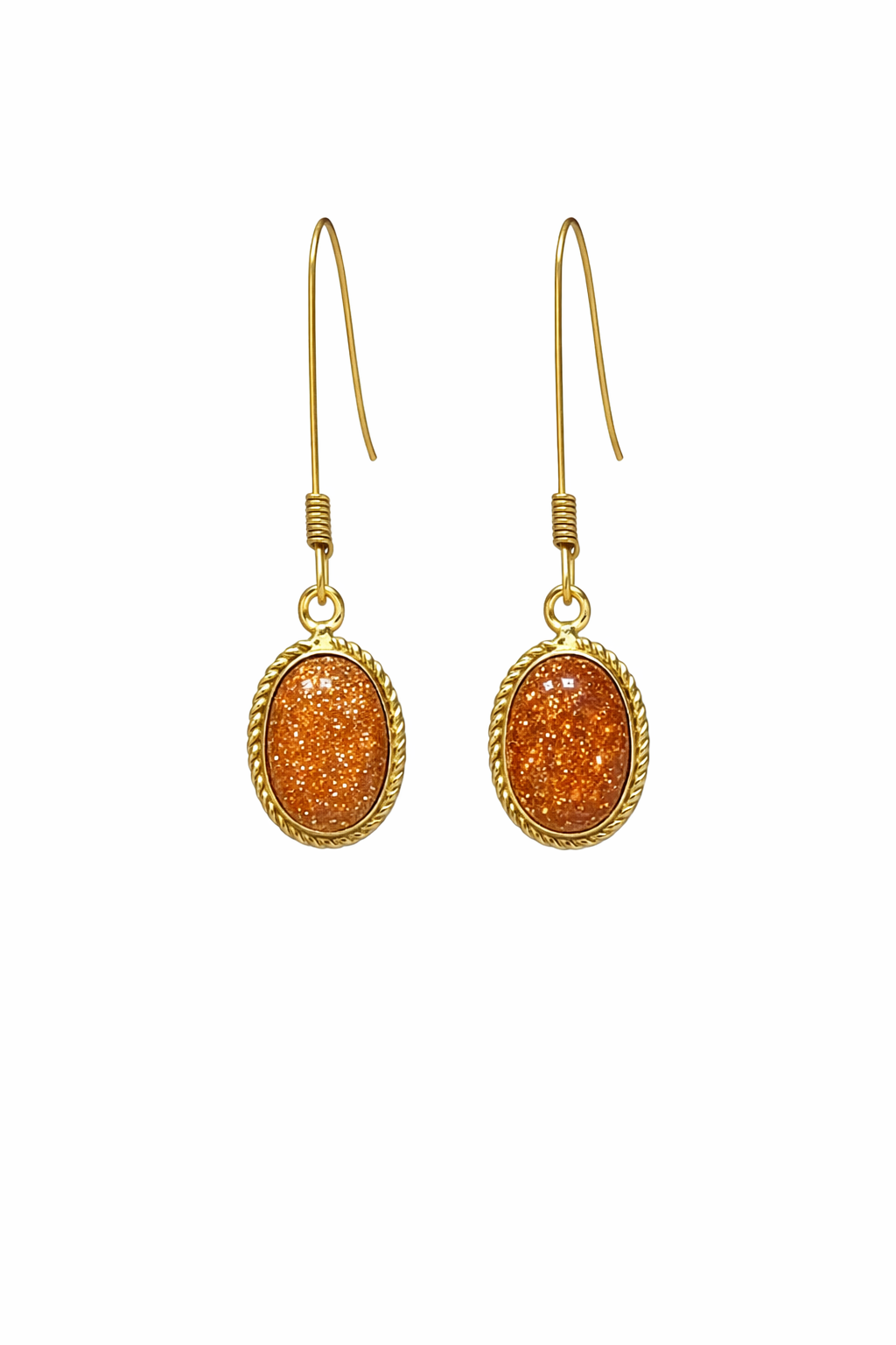 Sunstone Dangle Earrings for Women