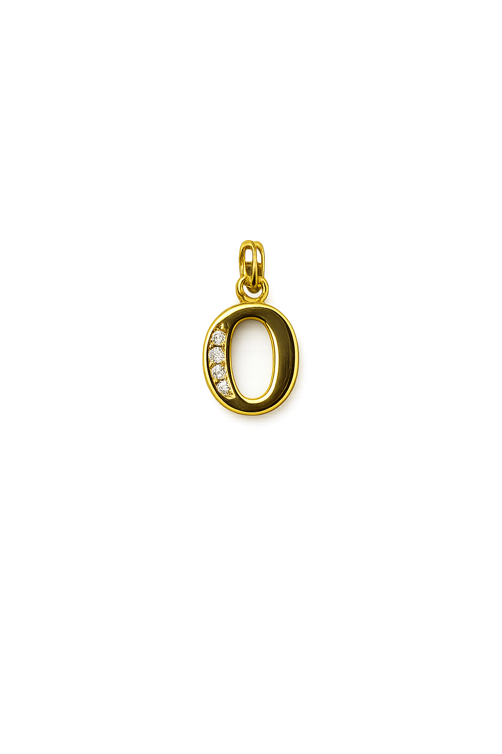 Elegant Gold Initial “O” Pendant