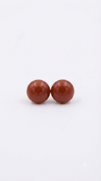 Natural Red Jasper Stud Earrings