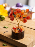 Carnelian Crystal Tree Handmade Gemstone Bonsai Decor
