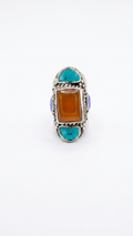 Vintage Jasper Statement Ring | Handmade Tibetan Silver Ring
