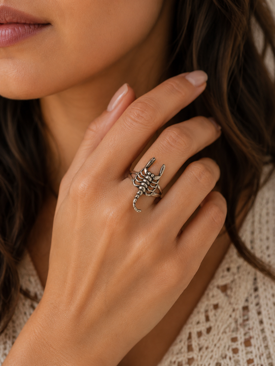 Silver Scorpion Ring – Gothic Statement Ring