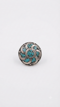 Handmade Tibetan Turquoise Flower Ring