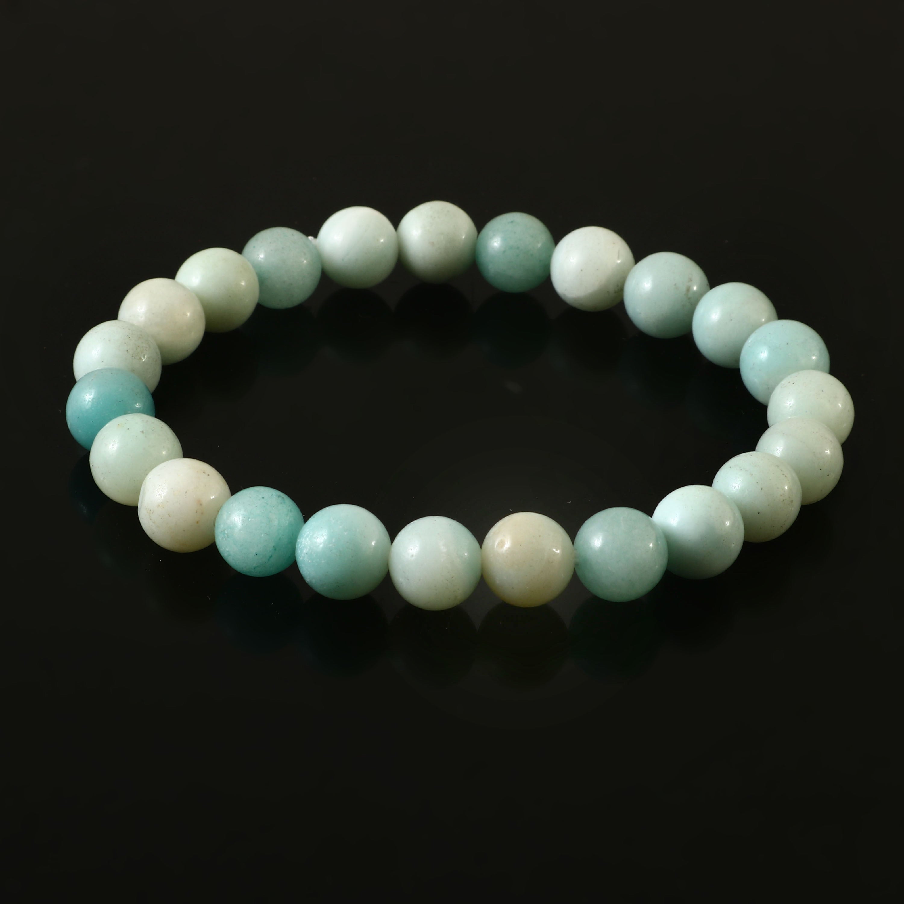 Natural Amazonite Gemstone Beads Bracelet