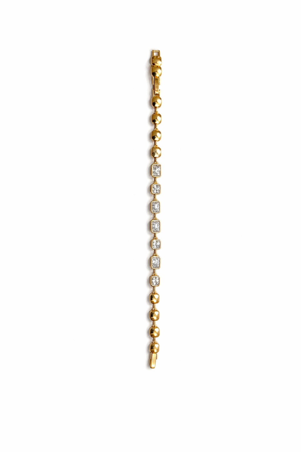 Gold Beaded Bracelet in Rose Gold