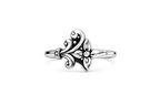 Vintage Silver Floral Vine Ring