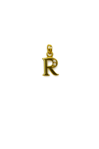 Elegant Gold Initial “R” Pendant