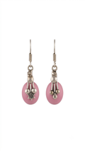 Vintage Pink Stone Dangle Earrings
