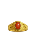 Vintage Gold Carnelian Ring for Women