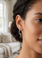Multicolor Beaded Hoop Earrings