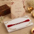 Minimal Silver Heart Rakhi