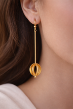 Minimalist Gold Drop Earrings