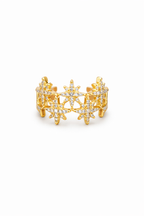 Celestial Starburst Diamond Ring in Gold