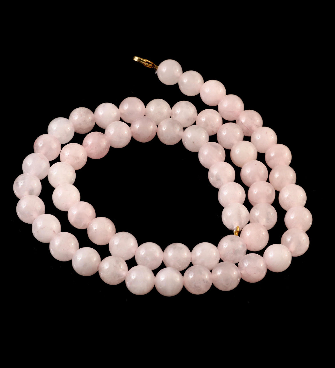 Natural Rose Quartz Beaded Necklace