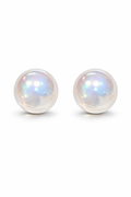 White Holographic Ball Earrings